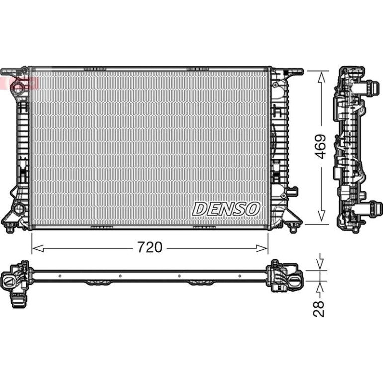 DENSO Motorkühler DRM02022 DENSO Motorkühler DRM02022