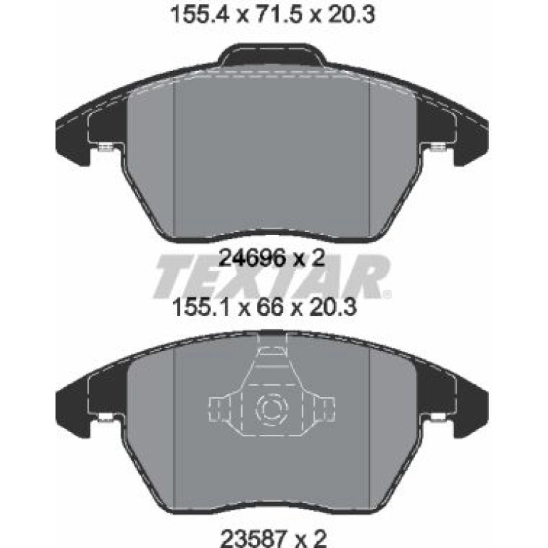 Bremsbelagsatz Vw P.Polo 1.0-2.0 13 2469601 Bremsbelagsatz Vw P.Polo 1.0-2.0 13 2469601