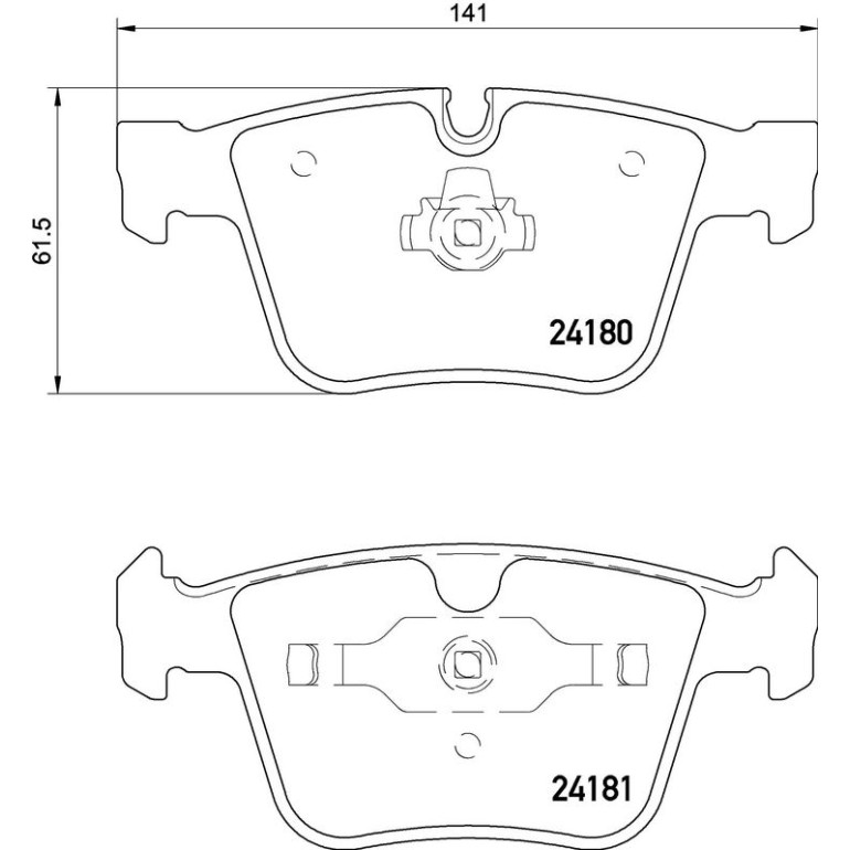 BREMBO Bremsklötze HA P 50 116 BREMBO Bremsklötze HA P 50 116