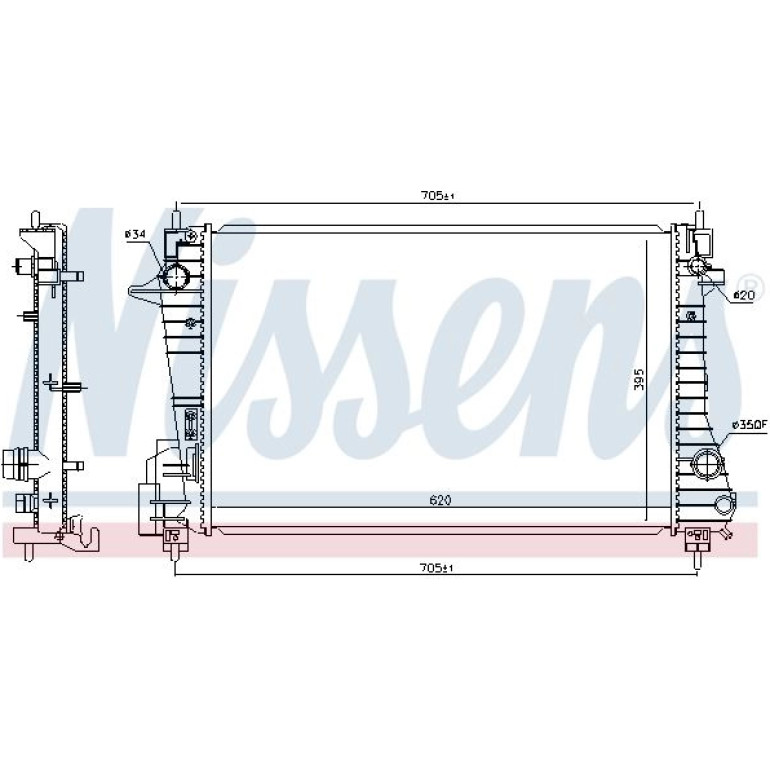 Wasserkühler PKW 606455 Wasserkühler PKW 606455
