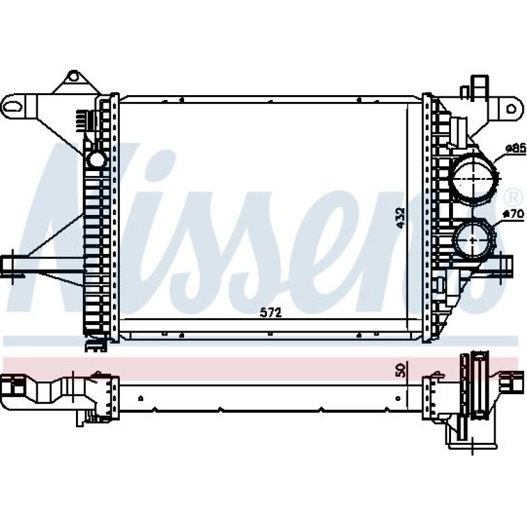 Ladeluftkühler LKW 96976 Ladeluftkühler LKW 96976
