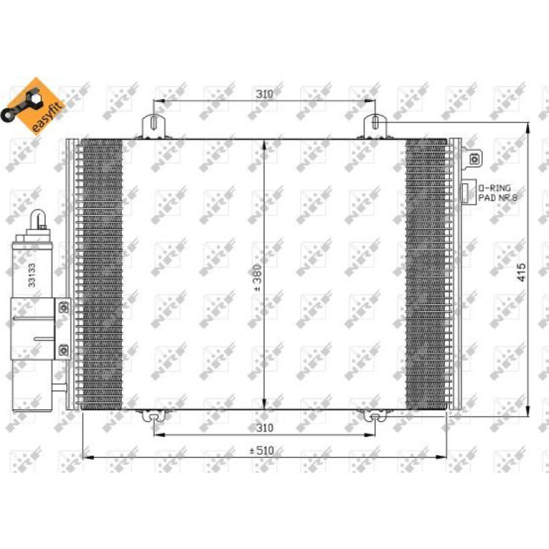 Kondensator, Klimaanlage 35379 Kondensator, Klimaanlage 35379