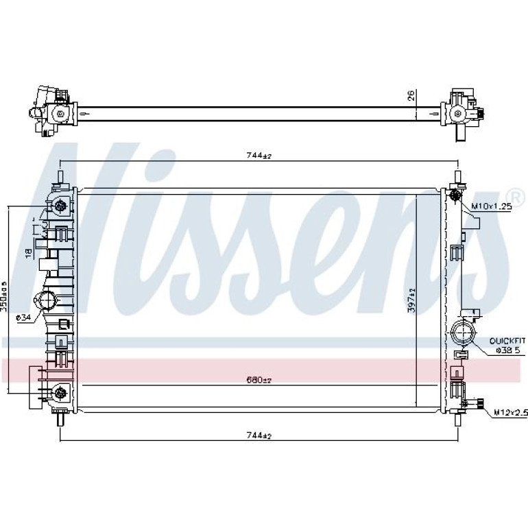 Wasserkühler PKW 606049 Wasserkühler PKW 606049