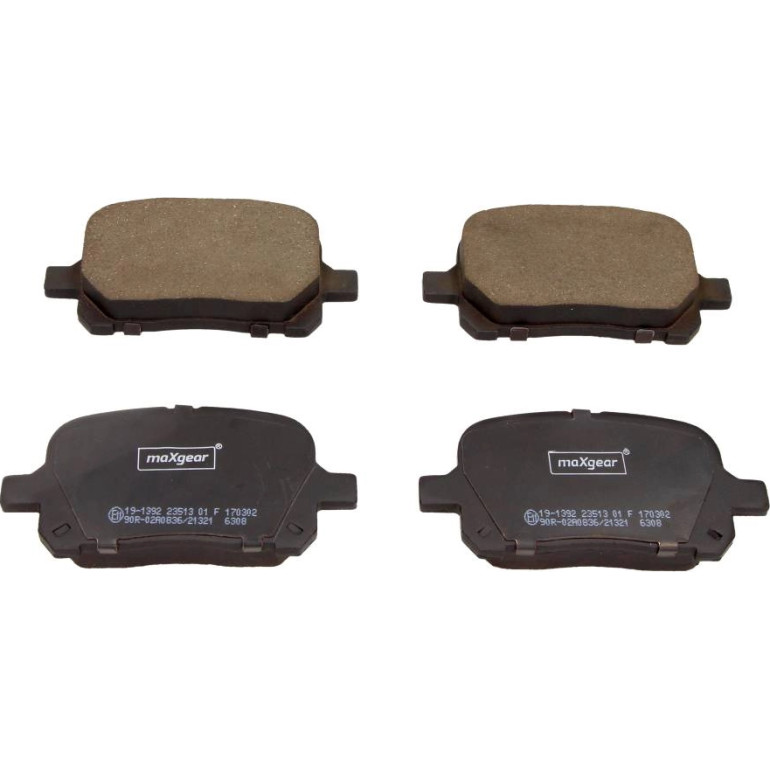 MAXGEAR Bremsbelagsatz 19-1392 Toyota Camry/Avalon 01-/Previa 00