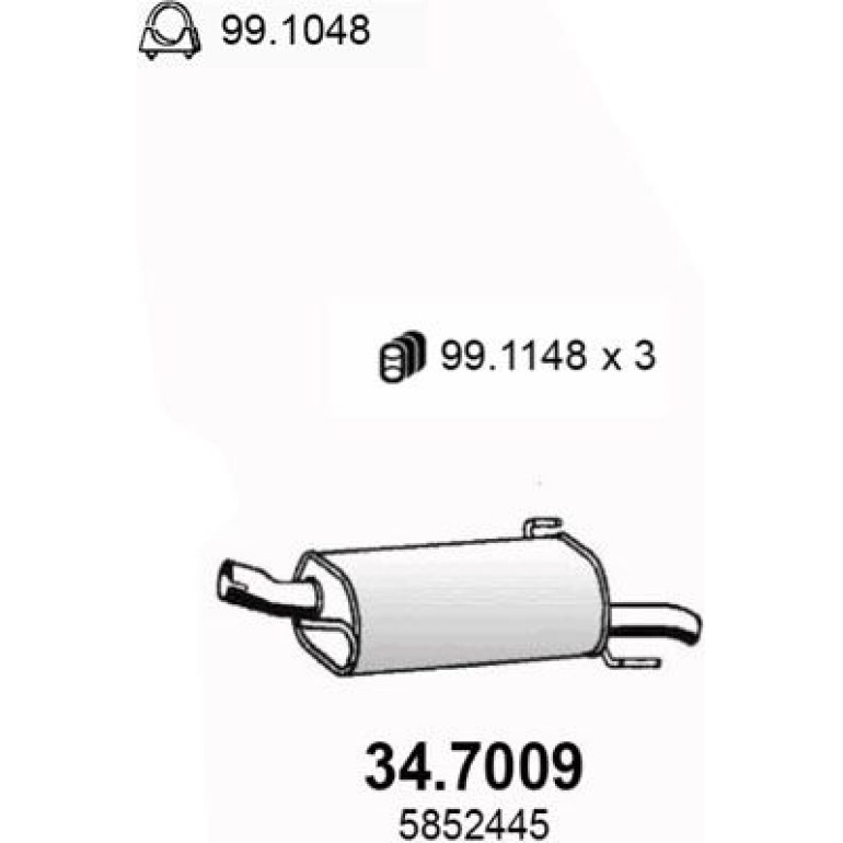 Endschalldämpfer 34.7009