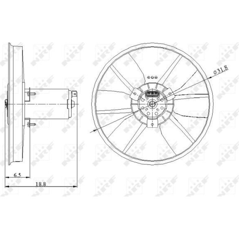 Lüfter Motorkühlung 47401 Lüfter Motorkühlung 47401