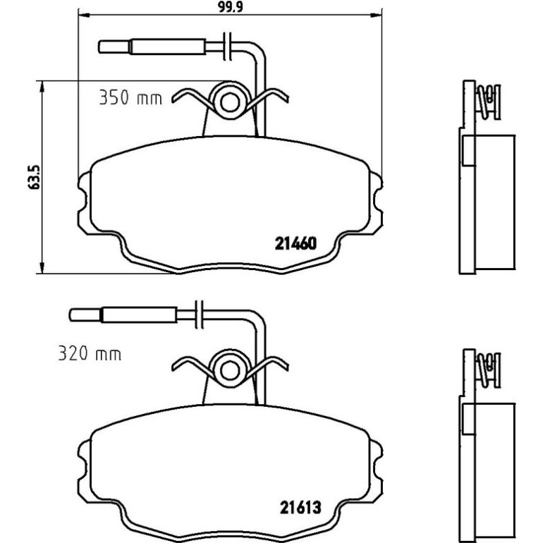 BREMBO Bremsklötze VA P 61 043 BREMBO Bremsklötze VA P 61 043