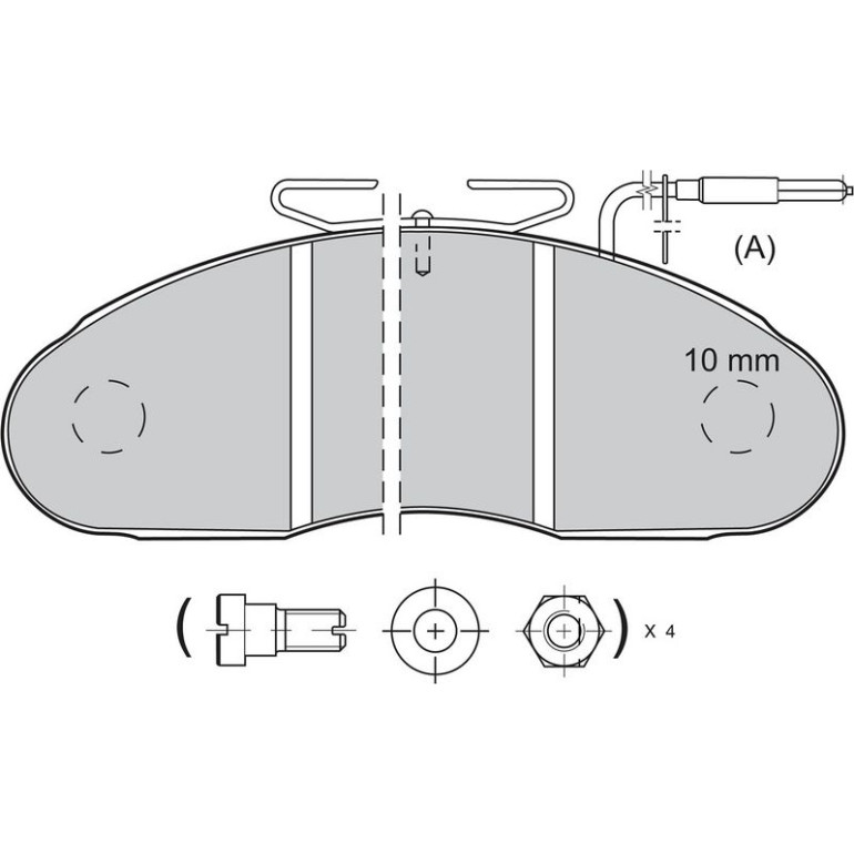 VALEO Bremsbeläge 598001