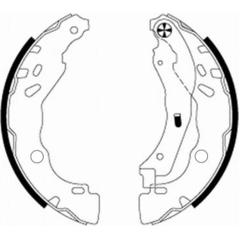 Bremsbacken Citroen C3/Ds3 09-/208/301 91077200 Bremsbacken Citroen C3/Ds3 09-/208/301 91077200