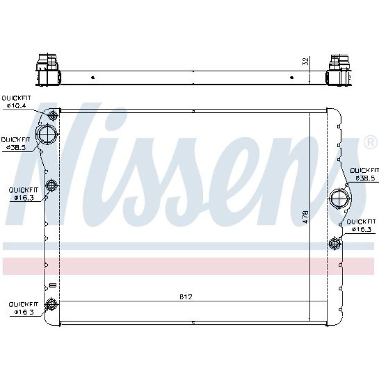 Wasserkühler PKW 60778 Wasserkühler PKW 60778