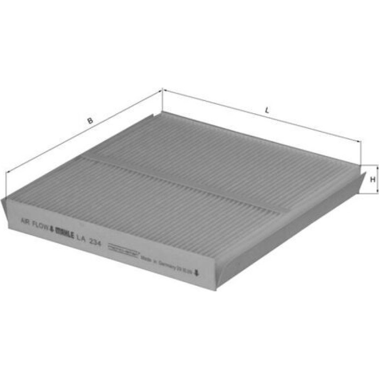 MAHLE Filter, Innenraumluft LA 234 MAHLE Filter, Innenraumluft LA 234