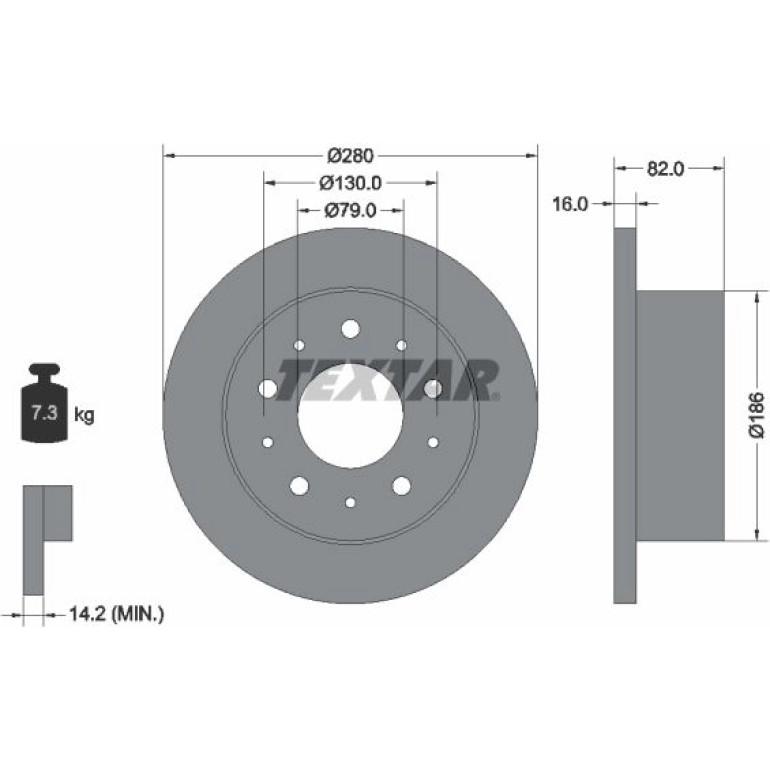 Bremsscheibe Fiat T. Ducato 92116203