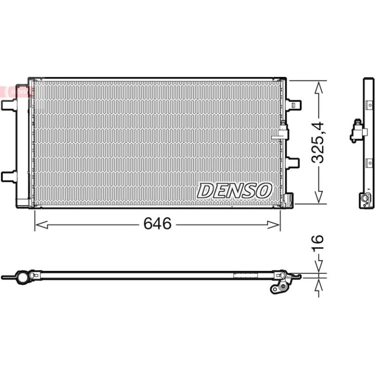 DENSO Klimaanlagenkühler DCN02041 DENSO Klimaanlagenkühler DCN02041