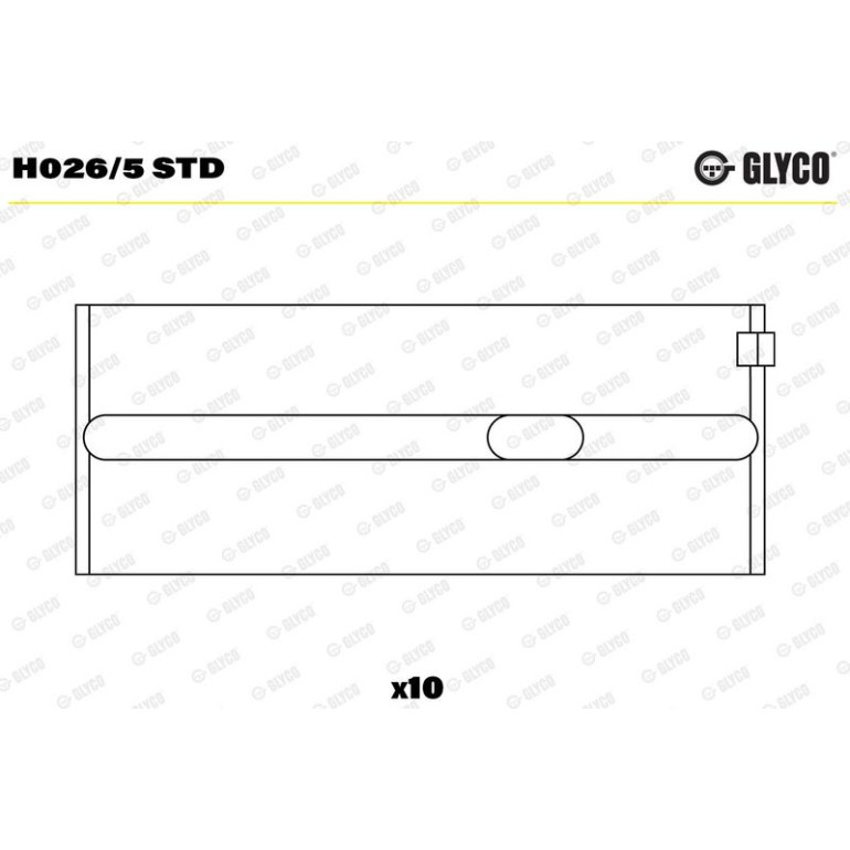 GLYCO Kurbelwellenlager H026/5 STD GLYCO Kurbelwellenlager H026/5 STD