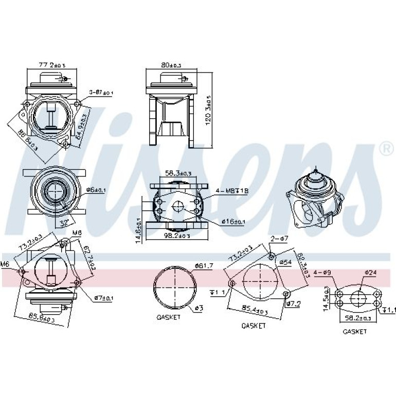 NISSENS Agr-Ventil 98173 NISSENS Agr-Ventil 98173