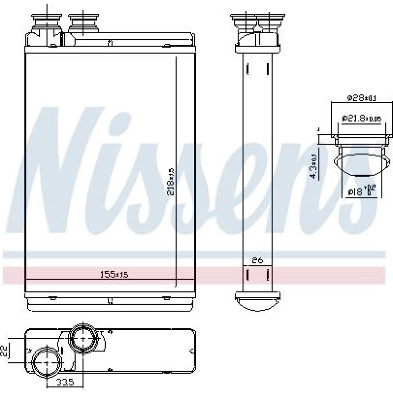 Heizkühler PKW 71158 Heizkühler PKW 71158