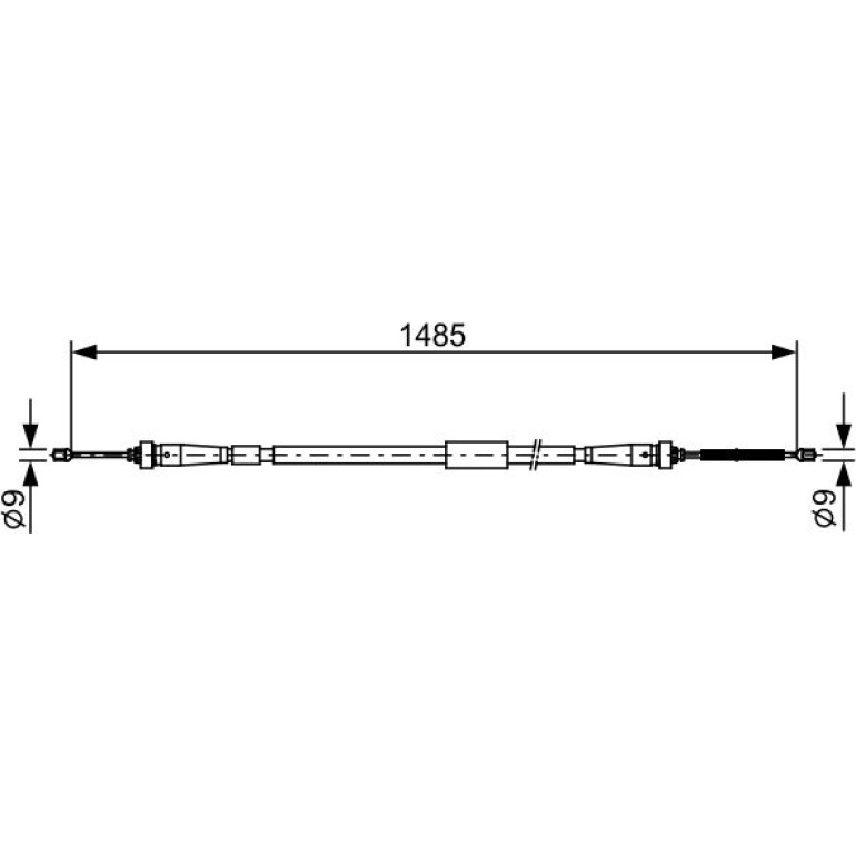 Handbremsseil li 1987482637
