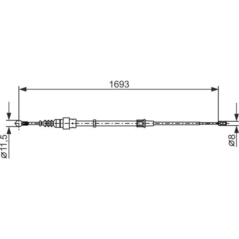Handbremsseil li/re 1987477698 Handbremsseil li/re 1987477698
