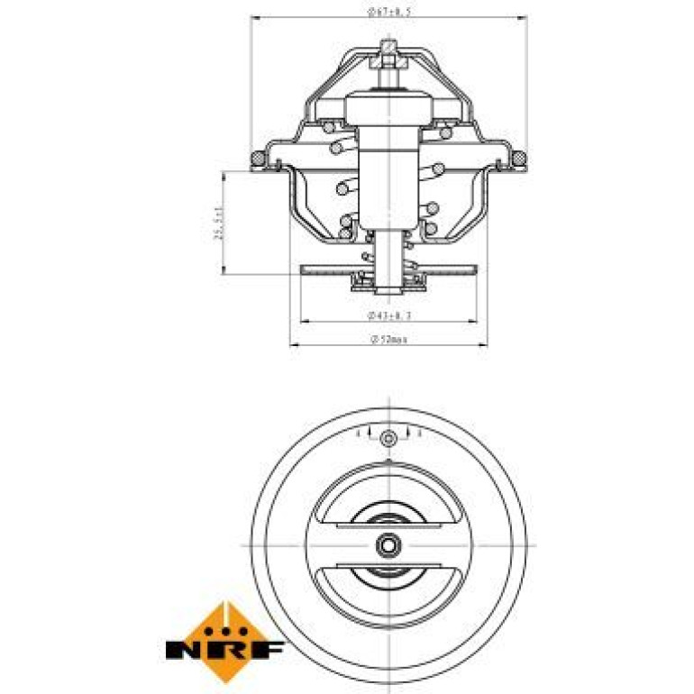 Thermostat, Kühlmittel 725067 Thermostat, Kühlmittel 725067
