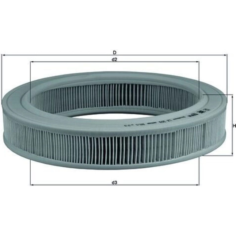 MAHLE Luftfilter LX 203 MAHLE Luftfilter LX 203