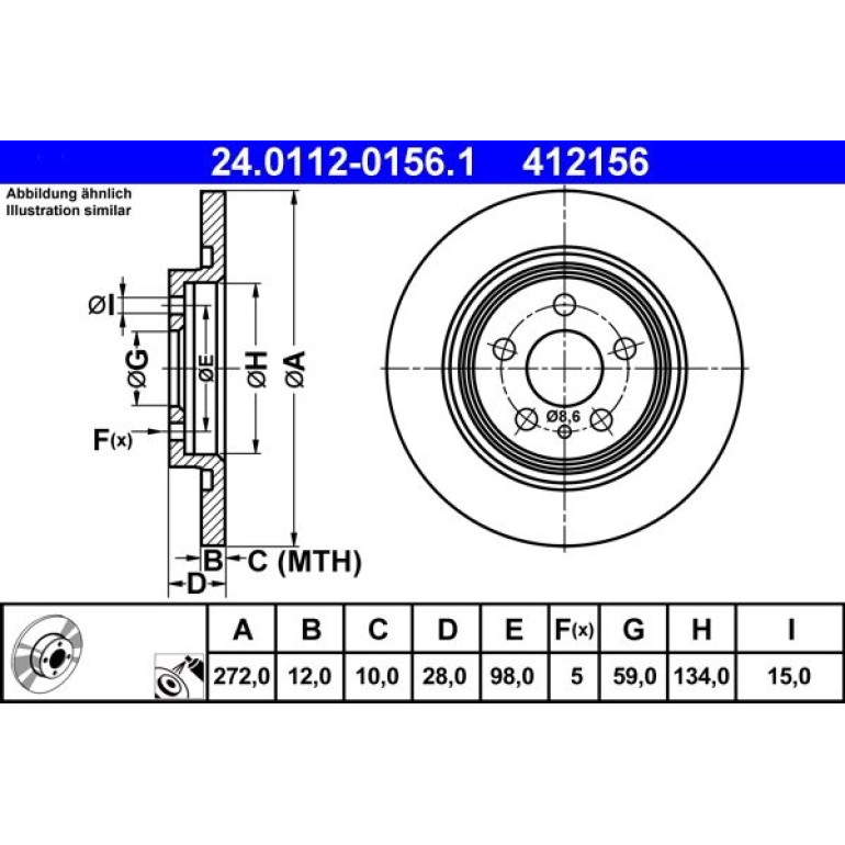 Bremsscheibe 24.0112-0156.1