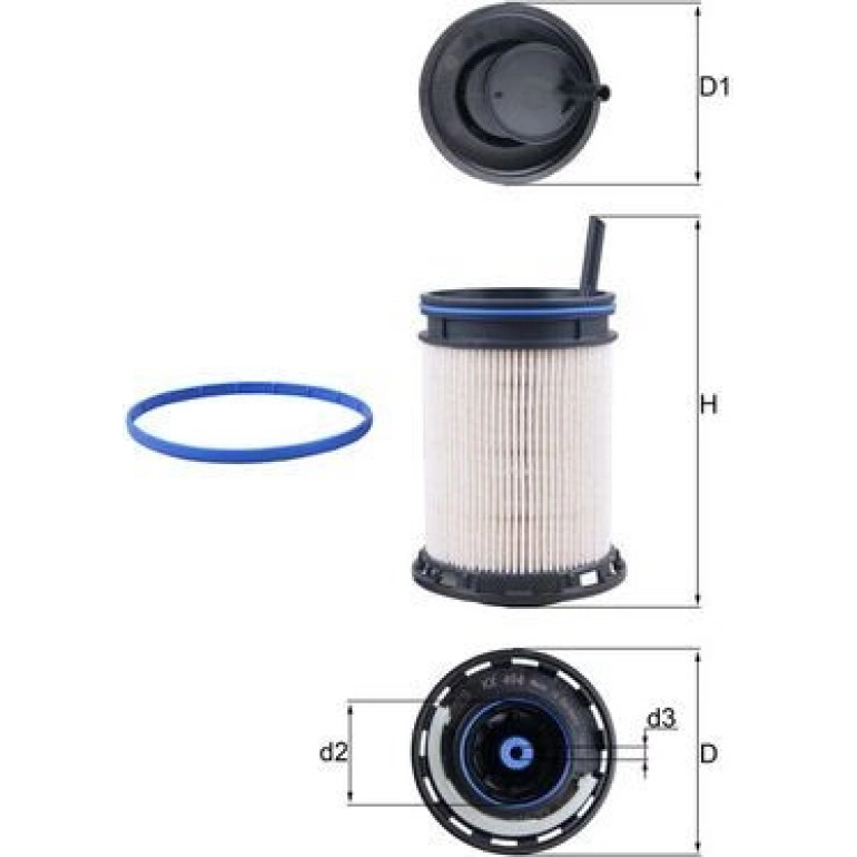 MAHLE Kraftstofffilter KX 494D MAHLE Kraftstofffilter KX 494D