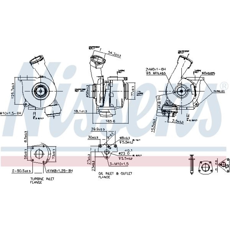 NISSENS Turbolader 93176 NISSENS Turbolader 93176