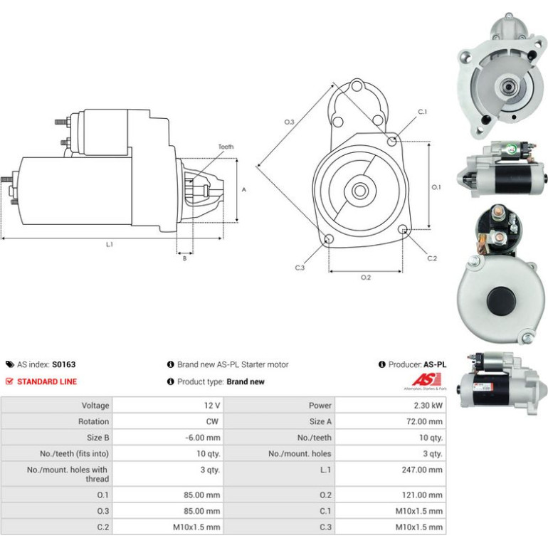 Anlasser S0163 Anlasser S0163