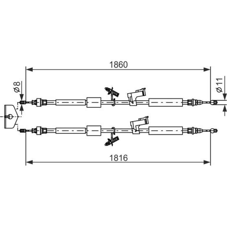 Handbremsseil 1987482189 Handbremsseil 1987482189