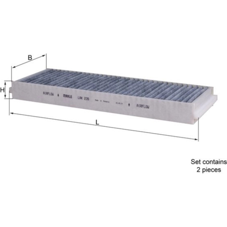 MAHLE Filter, Innenraumluft LAK 239/S MAHLE Filter, Innenraumluft LAK 239/S