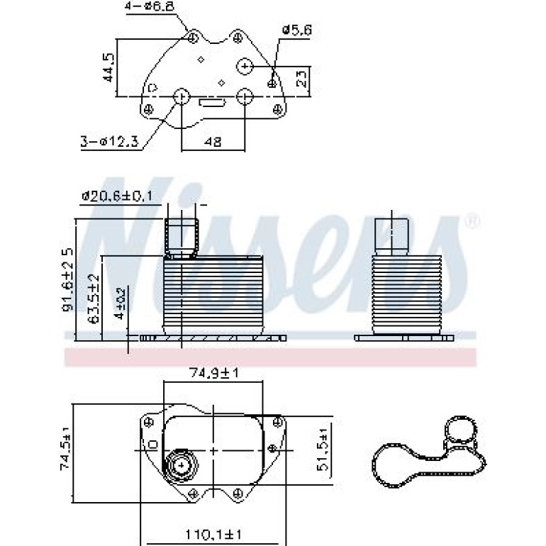 Ölkühler PKW 90981 Ölkühler PKW 90981
