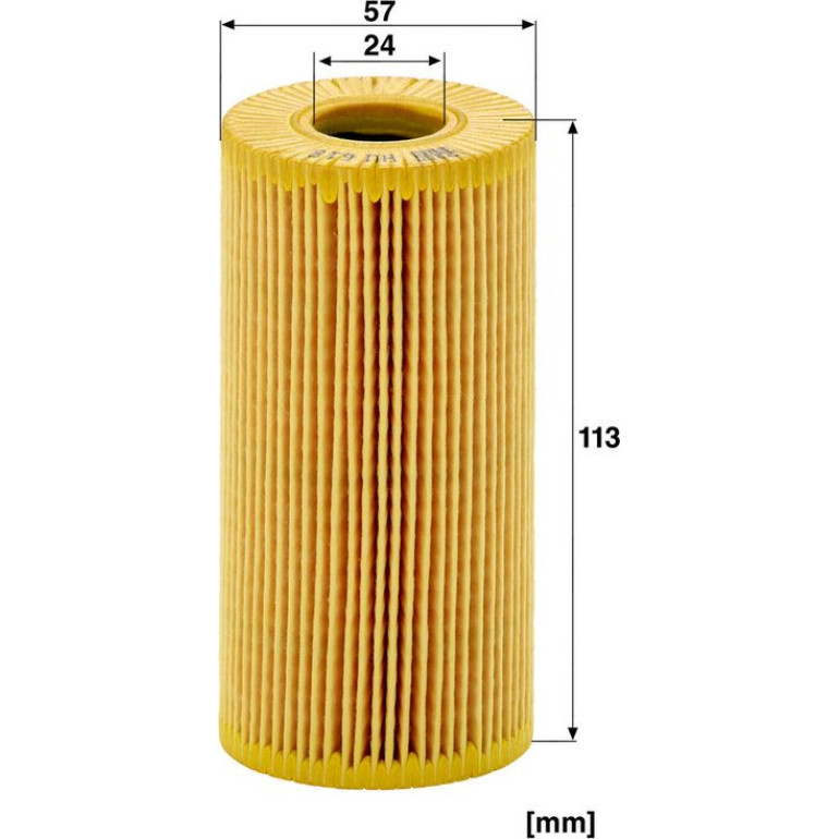 Mann & Hummel Ölfilter PKW HU 618 y Mann & Hummel Ölfilter PKW HU 618 y