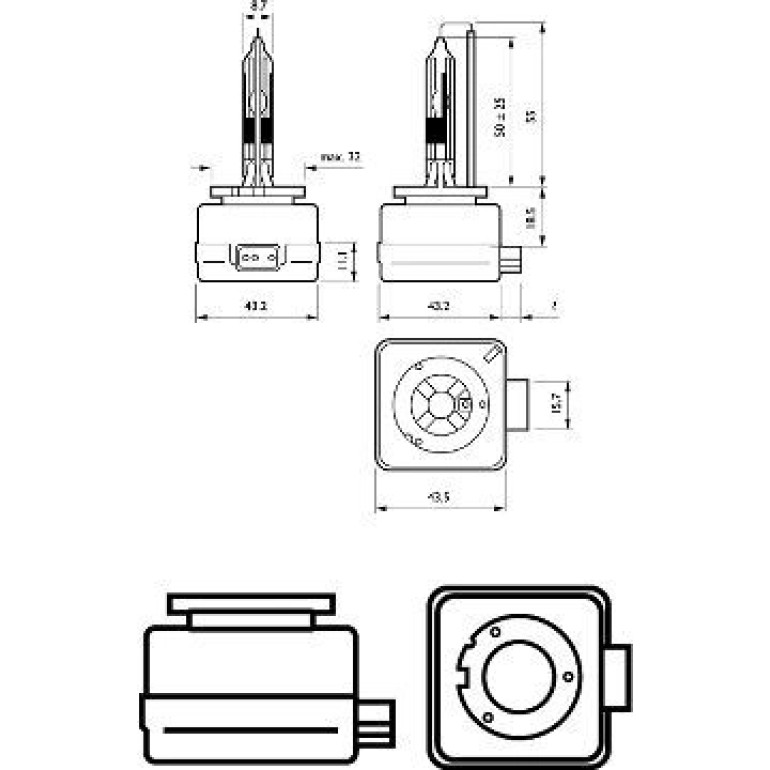 D1R 35W PK32d-3 Xenon Vision 1 Stück Philips 85409VIC1 D1R 35W PK32d-3 Xenon Vision 1 Stück Philips 85409VIC1