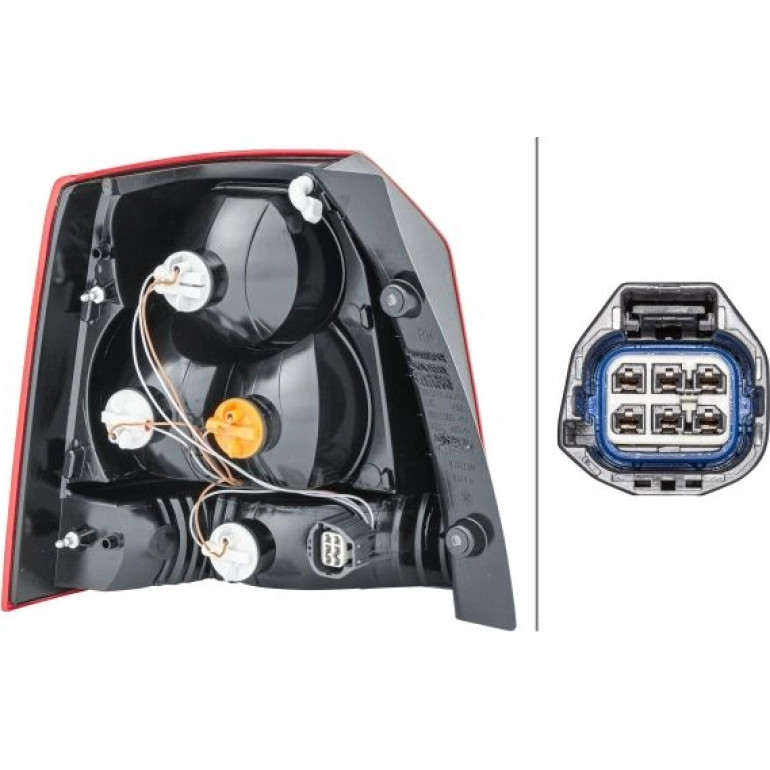 HECKLEUCHTE R 12 V HELLA 2VA 354 666-021 HECKLEUCHTE R 12 V HELLA 2VA 354 666-021