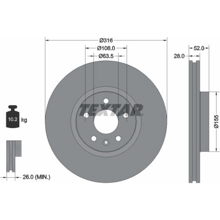 Bremsscheibe 92162305
