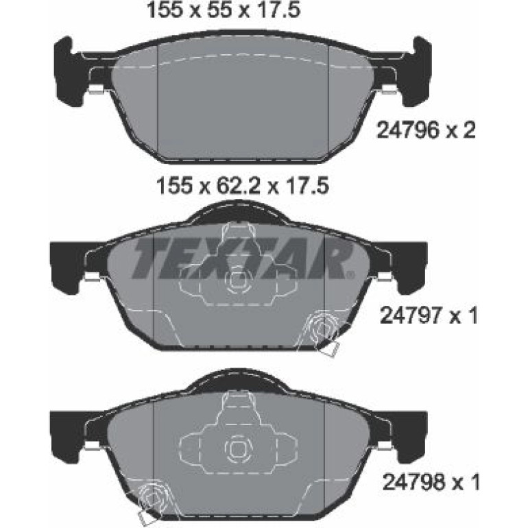 Bremsbelagsatz Honda P. Accord 08-/Civic 12 2479601