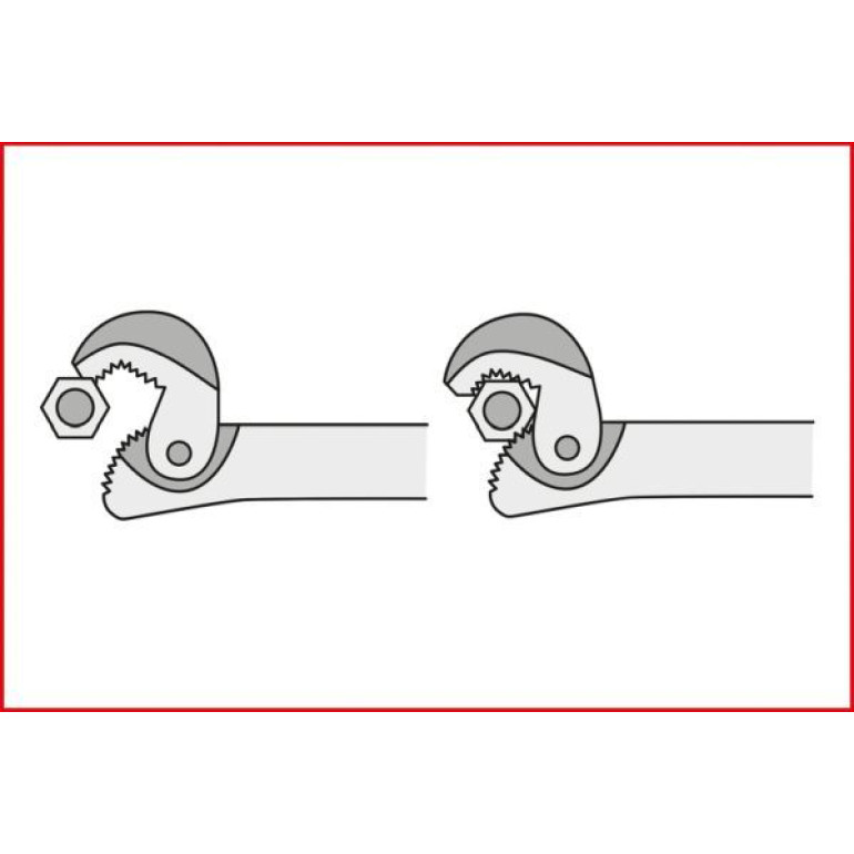 KS TOOLS Einhand-Multifunktionsschlüssel, 8-17/14-32 mm 114.0055