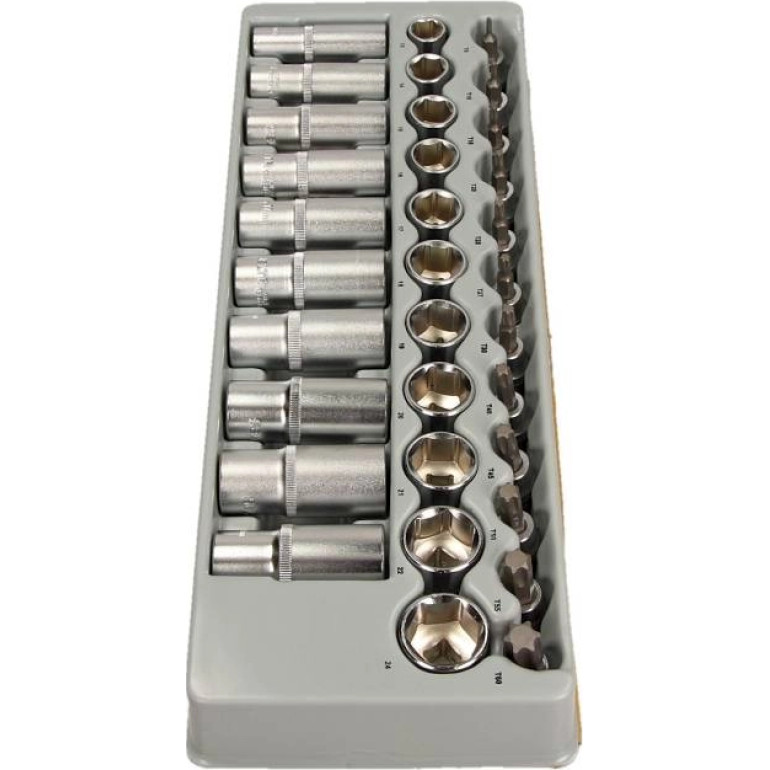 Satz Der Steckschlüsseleinsätze Hex Und Torx 3/8, 33-Teilig, Modul 1/3 SE-3533 Satz Der Steckschlüsseleinsätze Hex Und Torx 3/8, 33-Teilig, Modul 1/3 SE-3533
