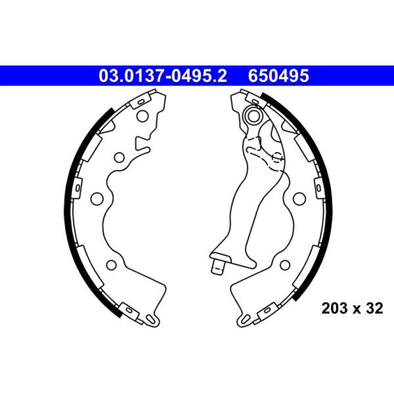 Bremsbackensatz 03.0137-0495.2 Bremsbackensatz 03.0137-0495.2