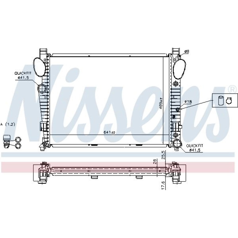 Wasserkühler PKW 62774A Wasserkühler PKW 62774A