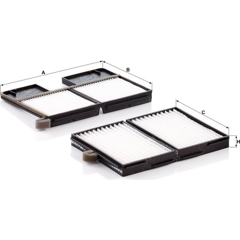 Mann & Hummel Innenraumfilter PKW CU 21 001-2 Mann & Hummel Innenraumfilter PKW CU 21 001-2