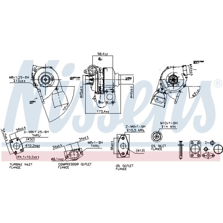 NISSENS Turbolader 93037 NISSENS Turbolader 93037