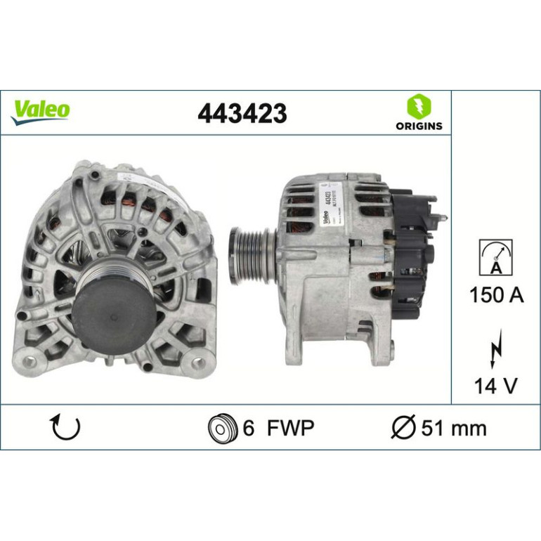 VALEO Generator 443423 VALEO Generator 443423