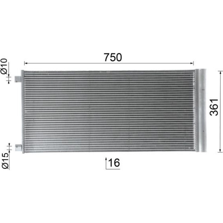 Kondensator, Klimaanlage AC 1124 000P Kondensator, Klimaanlage AC 1124 000P