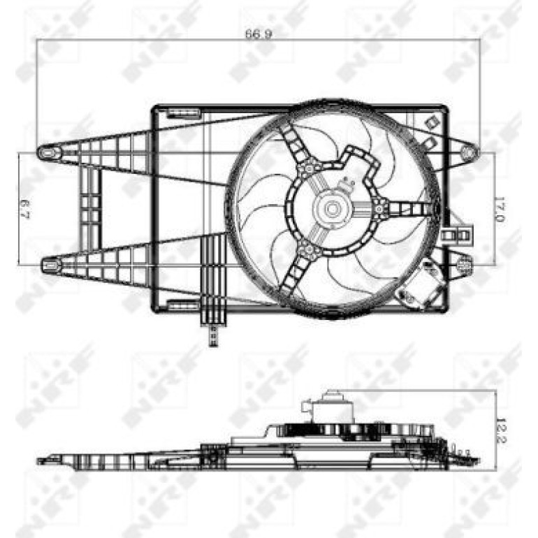 Lüfter Motorkühlung 47243 Lüfter Motorkühlung 47243