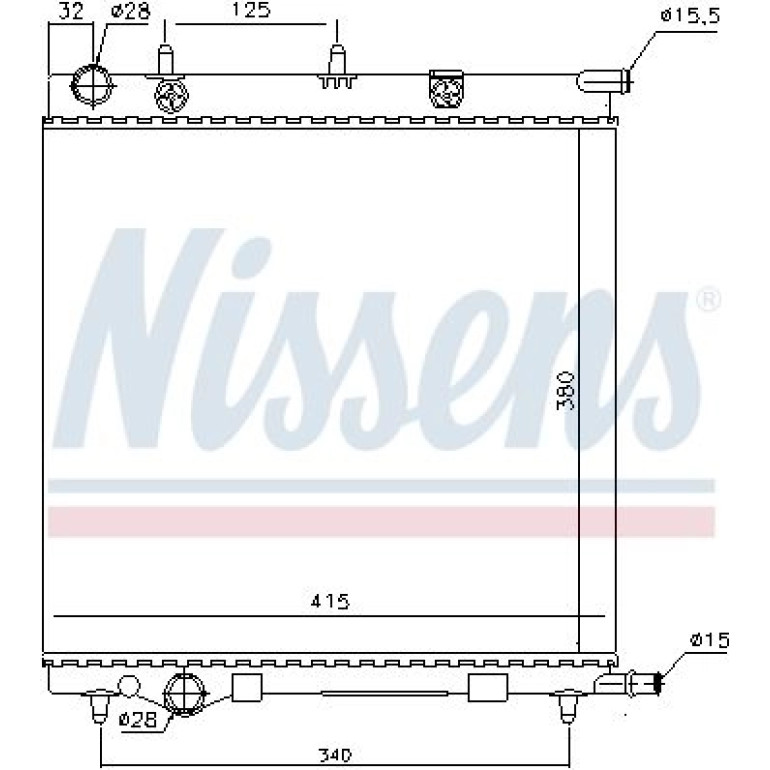 Wasserkühler PKW 61284 Wasserkühler PKW 61284