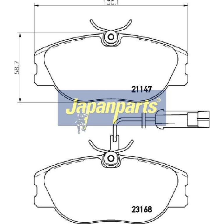 Japanparts Bremsbeläge PA-0242AF Japanparts Bremsbeläge PA-0242AF