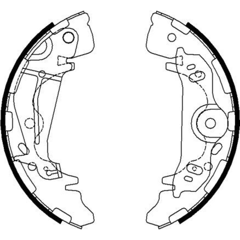 Bremsbacken Hyundai H1 00-07 91075800