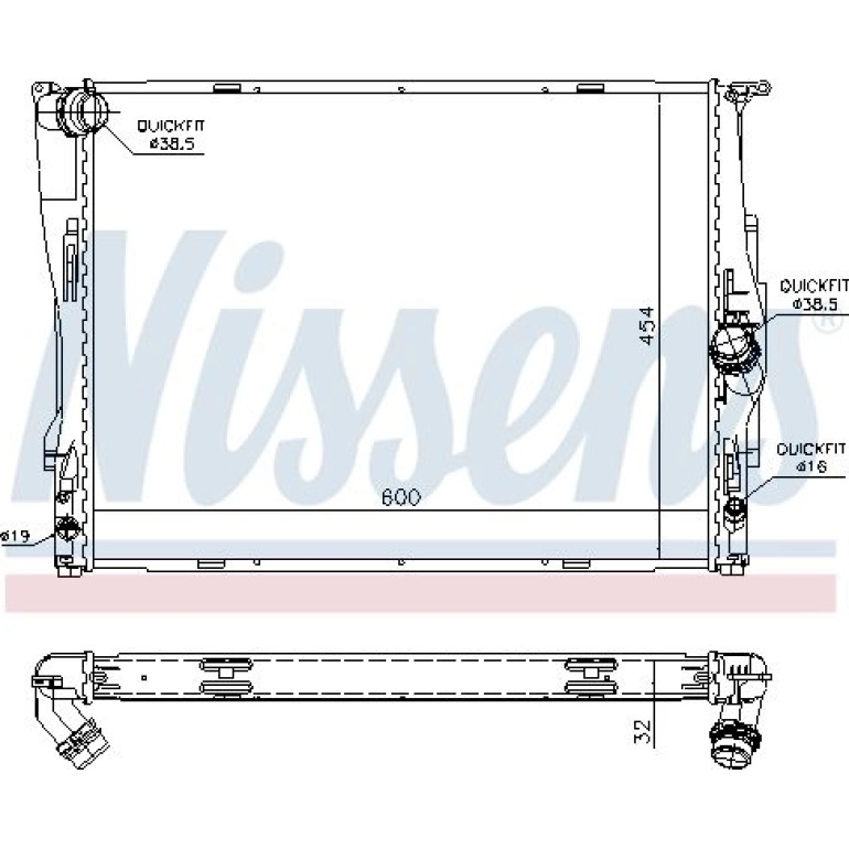Wasserkühler PKW 60786A Wasserkühler PKW 60786A
