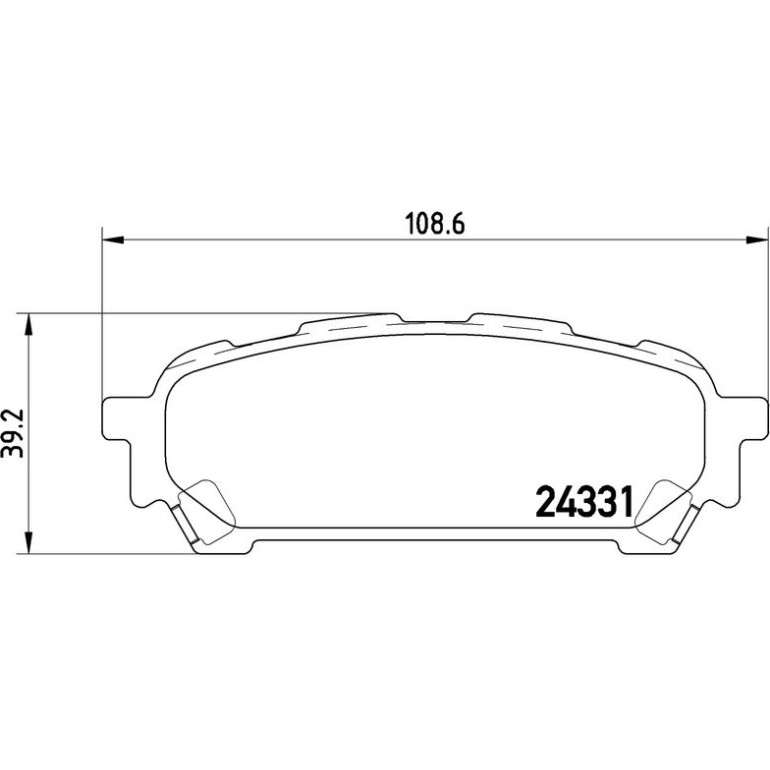 BREMBO Bremsklötze HA P 78 014 BREMBO Bremsklötze HA P 78 014